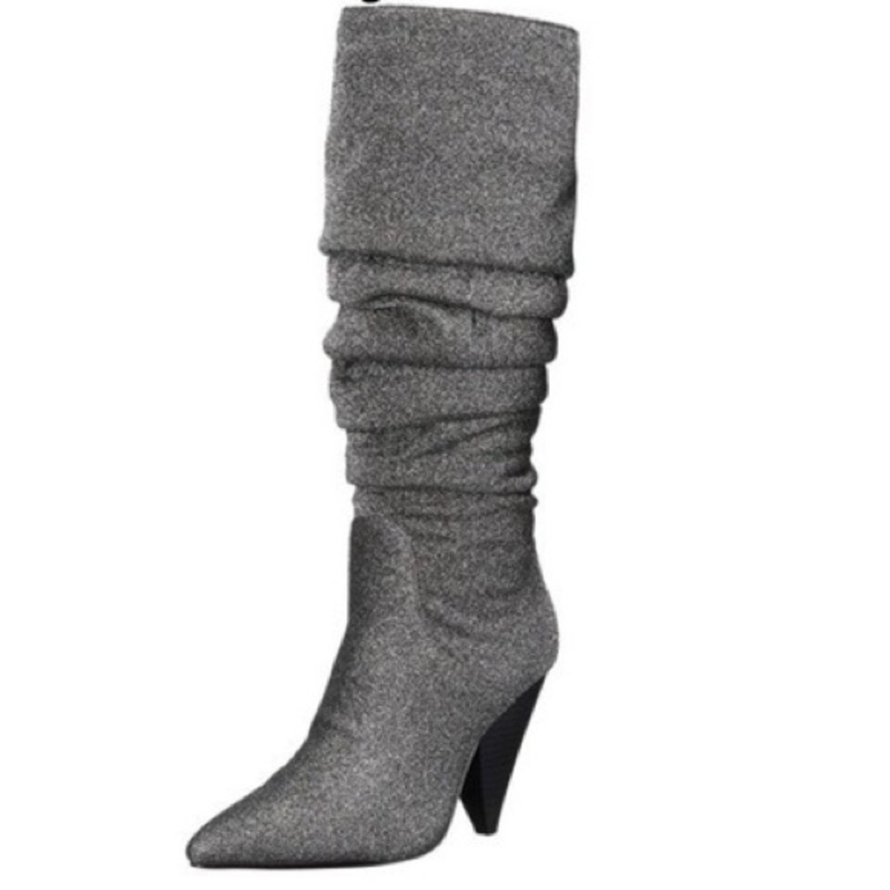 Indigo Rd ‘Fayen’ Silver Glitter Boots in a Size 11